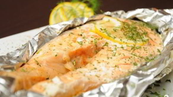 Рецепт Стейк из кеты в духовке