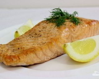 Стейк из лосося в духовке