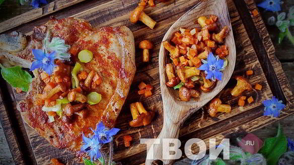 Рецепт Стейк из свинины на сковороде