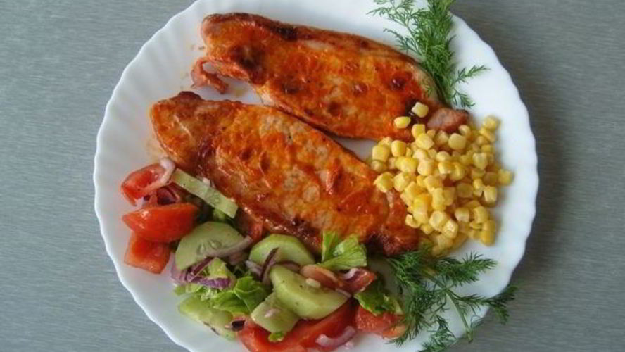 Рецепт стейк из свинины в аэрогриле