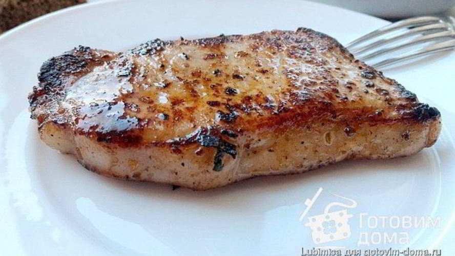 Рецепт стейк из свиной корейки в пряном маринаде