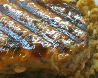 Стейк из тунца с маринадом