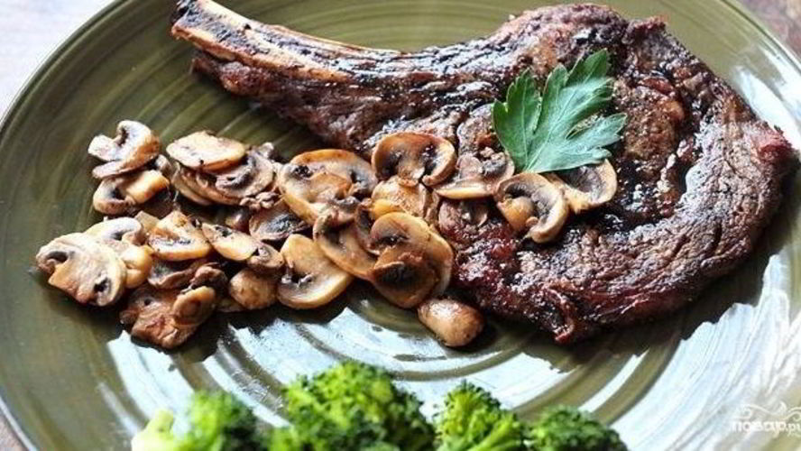 Рецепт стейк на кости