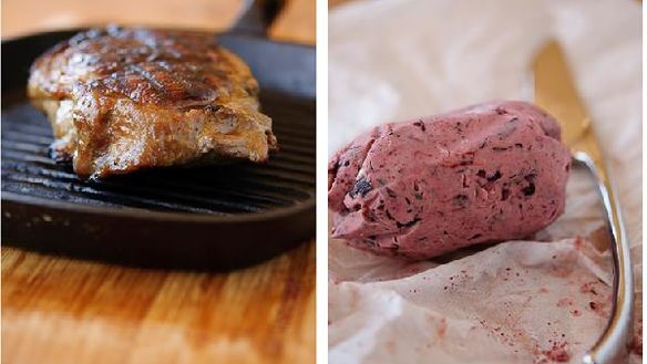 Рецепт Стейк портерхаус с маслом из красного вина