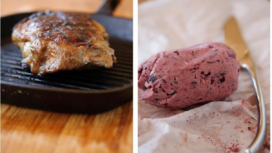 Рецепт стейк портерхаус с маслом из красного вина