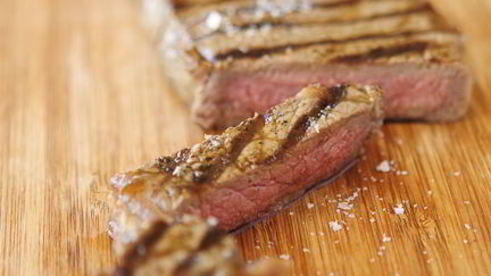 стейк портерхаус с маслом из красного вина