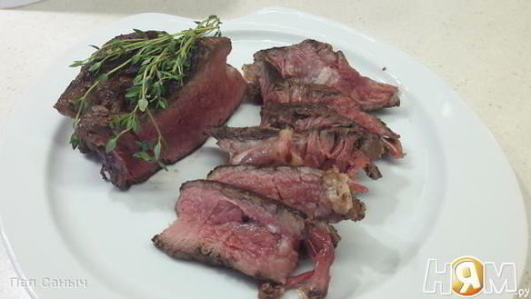 Рецепт Стейк Рибай с прожаркой Medium Rare