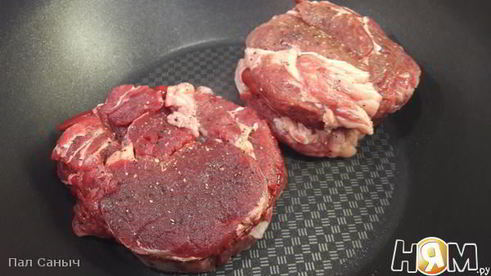 стейк рибай с прожаркой medium rare