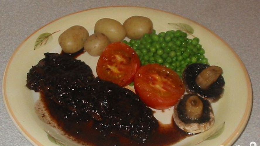 Рецепт стейк с французским соусом