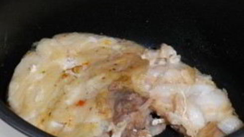 стейк трески в мультиварке