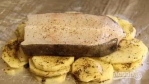 стейк зубатки