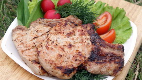 Рецепт Стейки из свинины на гриле