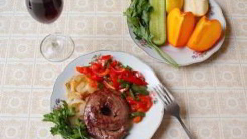 стейки из телячьего сердца