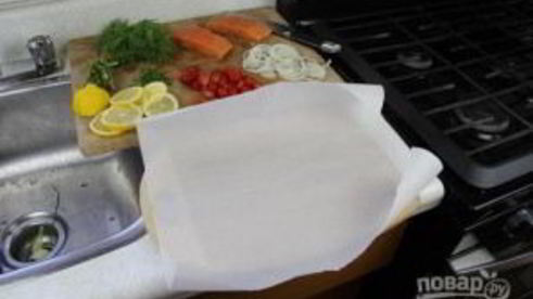 стейки семги в пергаменте