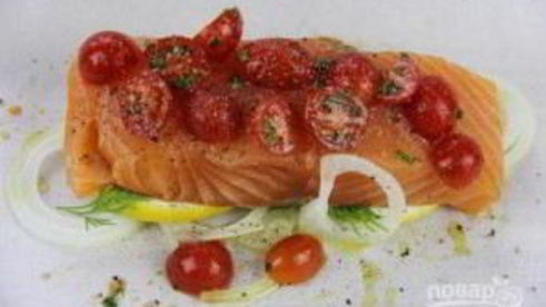 стейки семги в пергаменте