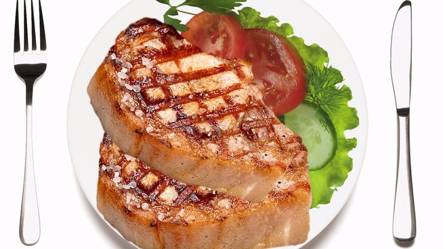 Рецепт свиной стейк с пряными травами