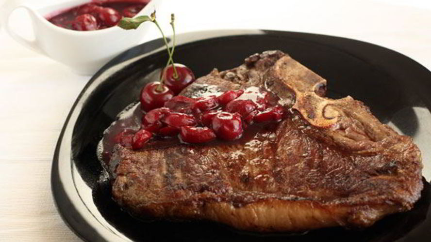 Рецепт вишневый соус и стейк ти-бон