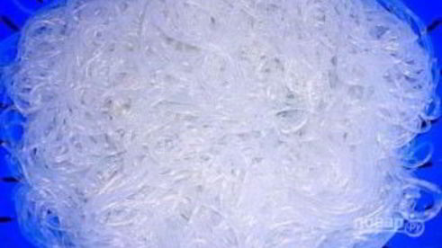 стеклянная лапша с фаршем и овощами