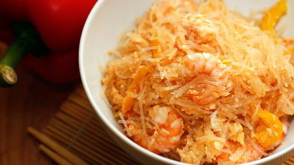 Рецепт Стеклянная лапша с креветками