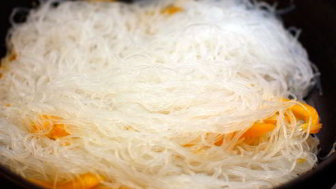 стеклянная лапша с креветками