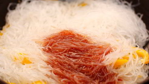 стеклянная лапша с креветками