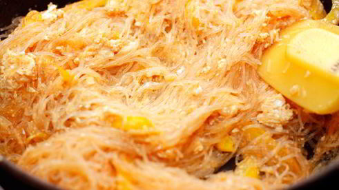 стеклянная лапша с креветками