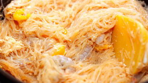 стеклянная лапша с креветками