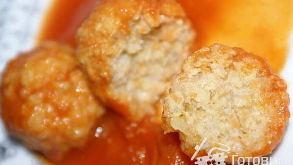 Рецепт Детские тефтельки фрикадельки в томатном соусе