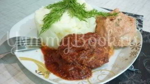 куриные тефтели без риса с двумя соусами