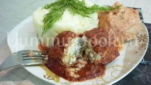 куриные тефтели без риса с двумя соусами