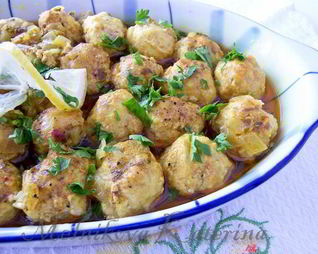 Куриные тефтели в пряном лимонном соусе