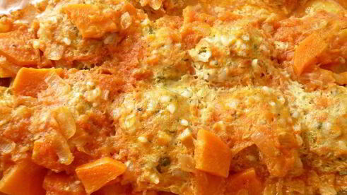 куриные тефтельки, запеченные с молодым картофелем