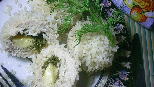 Рецепт Нежнейшие паровые куриные тефтели с начинкой Ежики