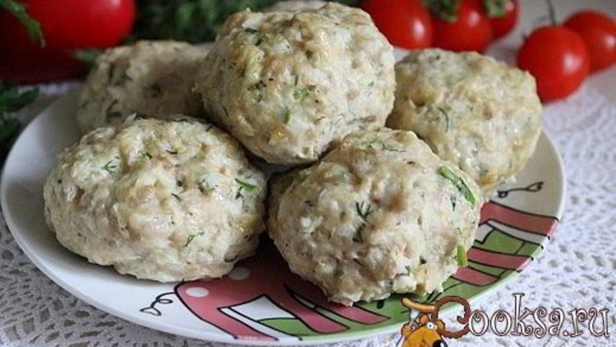 Рецепт паровые куриные тефтели с овощами и овсяными хлопьями