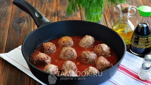 тефтели без риса с подливкой