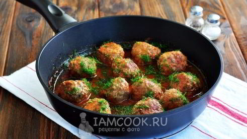 тефтели без риса с подливкой