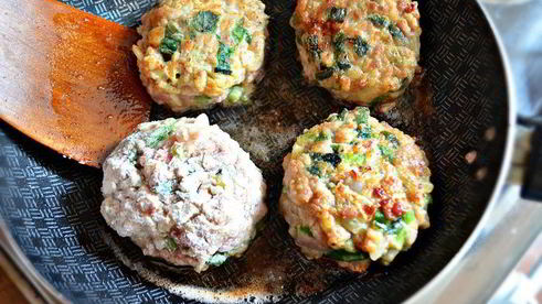 тефтели из индейки с черемшой