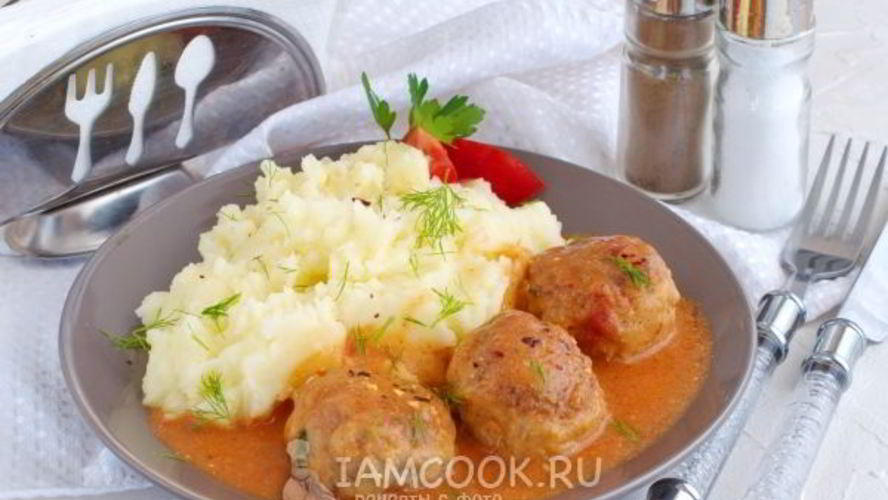 Рецепт тефтели с рисом с подливкой