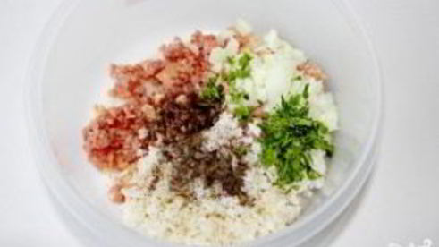 тефтели с рисом жареные