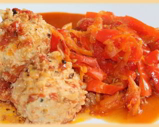 Тефтельки с мятой и баклажаном