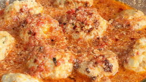 тефтельки с мятой и баклажаном