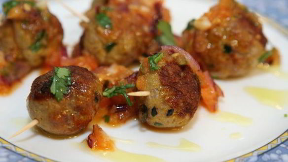 Рецепт Телячьи тефтельки с соусом из помидоров