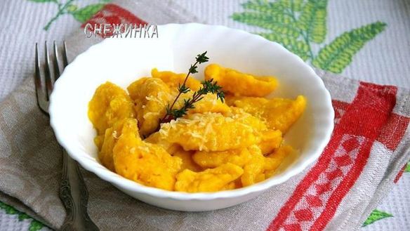 Рецепт Тыквенные ньокки с ароматизированным маслом