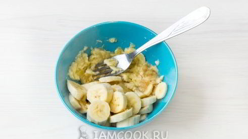 ленивые вареники с бананом