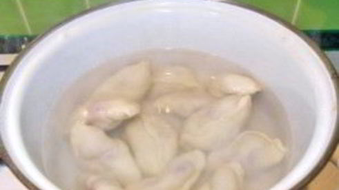 вареники на воде