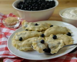 Вареники с черникой