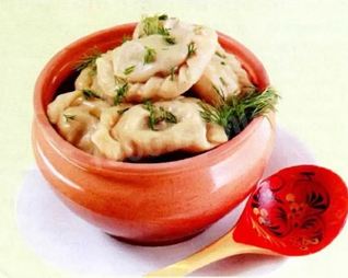 Вареники с фасолью постные