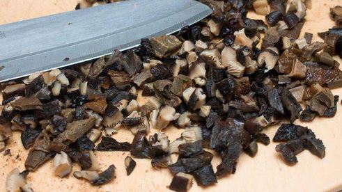 вареники с гречкой и грибами