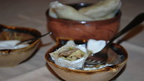 вареники с капустой и маслятами