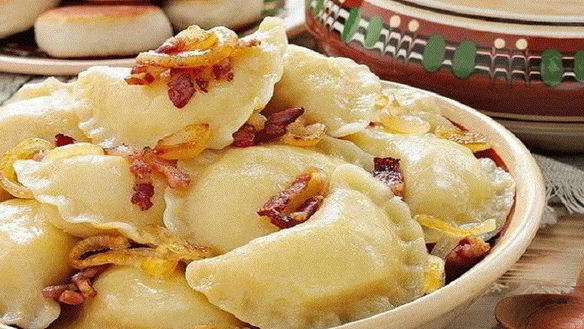 Рецепт Вареники с картофелем и грибами